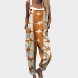 Comfortable printed dungarees
