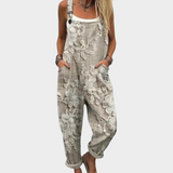 Comfortable printed dungarees
