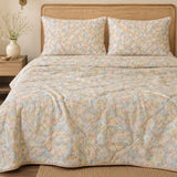Botanical Floral 100% Cotton 4-Piece Summer Bedding Set