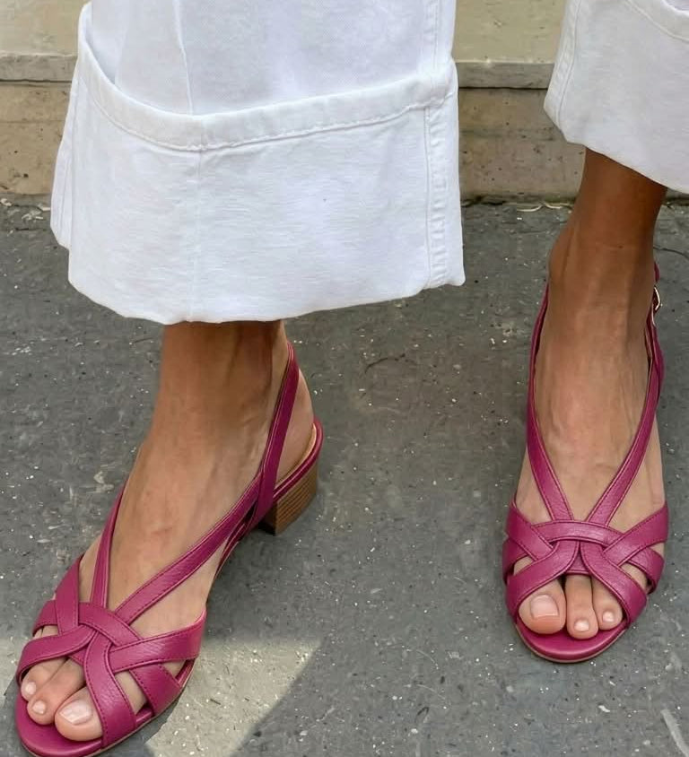 Nude Leather Sandals
