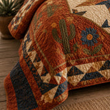 H.PAI Western Star Patchwork Quilted 3-Piece Bedding Set