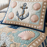 H.PAI Coastal Lighthouse Quilted 3-Piece Bedding Set