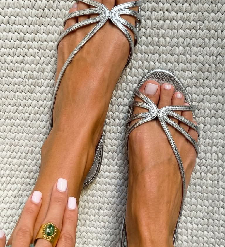 Summer Elegance Gold Sandals