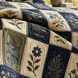 H.PAI Botanical Garden Quilted 3-Piece Bedding Set