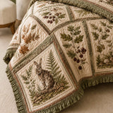 Woodland Rabbit Quilted 3-Piece Bedding Set