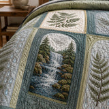 Pacific Northwest Forest Quilted 3-Piece Bedding Set