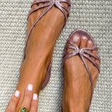 Summer Elegance Gold Sandals