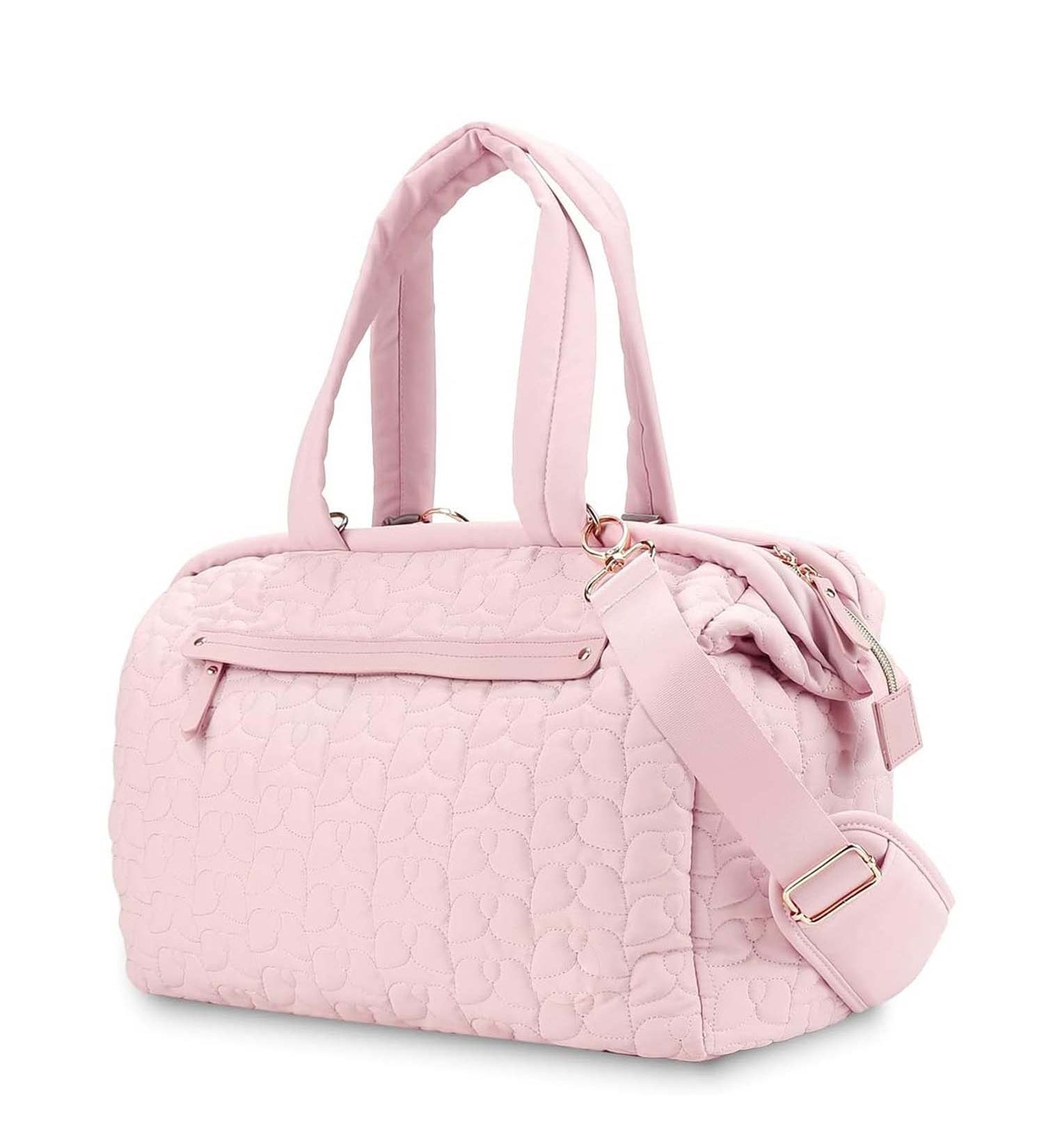 Multifunctional Quilted Baby Diaper Bag – Attractive Padded Tote Bag; Includes A Crossbody Strap
