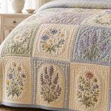 Wildflower Quilted 3-Piece Bedding Set