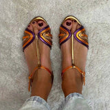 Mediterranean colored sandals