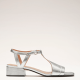 Silver summer sandals