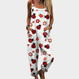 Comfortable printed bib suit