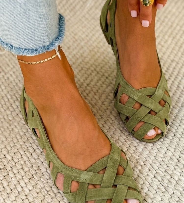 Braided summer sandals