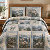 Blue Ridge Mountain Quilted 3-Piece Bedding Set