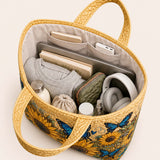 Sunflower and Butterfly Quilted Tote Bag