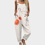 Comfortable printed dungarees