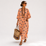 Coral Stars Caftan