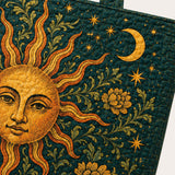 H.PAI Moonlit Raven Forest Quilted Tote Bag