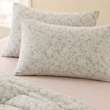 Botanical Floral 100% Cotton 4-Piece Summer Bedding Set
