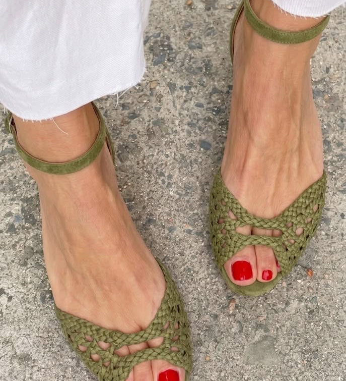 Gold Braided Sandals