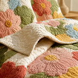 Cottage Garden Floral Quilted 3-Piece Bedding Set