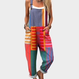 Comfortable printed dungarees