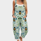 Comfortable, printed dungarees