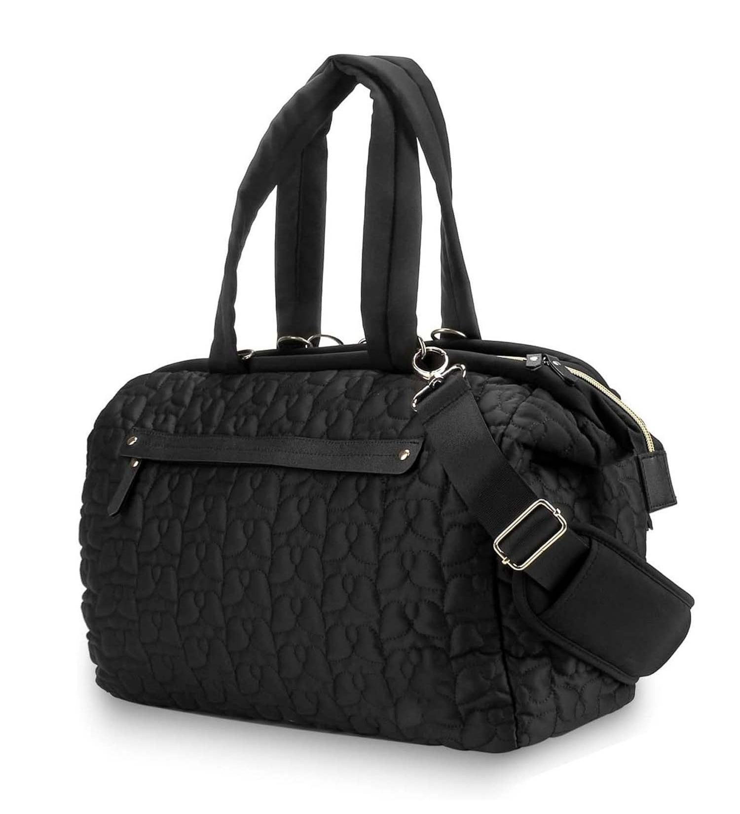 Multifunctional Quilted Baby Diaper Bag – Attractive Padded Tote Bag; Includes A Crossbody Strap