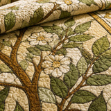 H.PAI Tree of Life Quilted 3-Piece Bedding Set