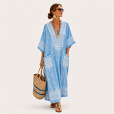 Ethnic Sky Blue Caftan
