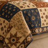 H.PAI Vintage Patchwork Star Quilted 3-Piece Bedding Set