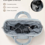 Multifunctional Quilted Baby Diaper Bag – Attractive Padded Tote Bag; Includes A Crossbody Strap