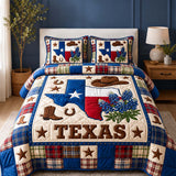 H.PAI Texas Western Quilted 3-Piece Bedding Set