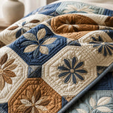 Vintage Cottage Floral Quilted 3-Piece Bedding Set