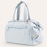 Multifunctional Quilted Baby Diaper Bag – Attractive Padded Tote Bag; Includes A Crossbody Strap