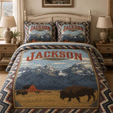 Jackson Wyoming Wilderness Quilted 3-Piece Bedding Set