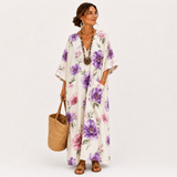White Floral Kaftan