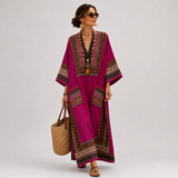 Ethnic Purple Caftan