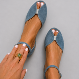 Elegant Sandals in Sage Color