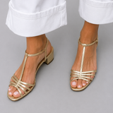 Daily Elegance Gold Sandals