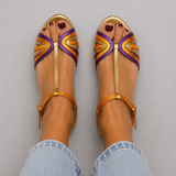 Mediterranean colored sandals