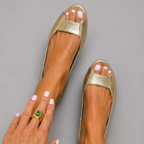 Comfort Chic Gold Sandals