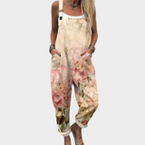 Comfortable printed dungarees