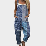 Comfortable printed dungarees