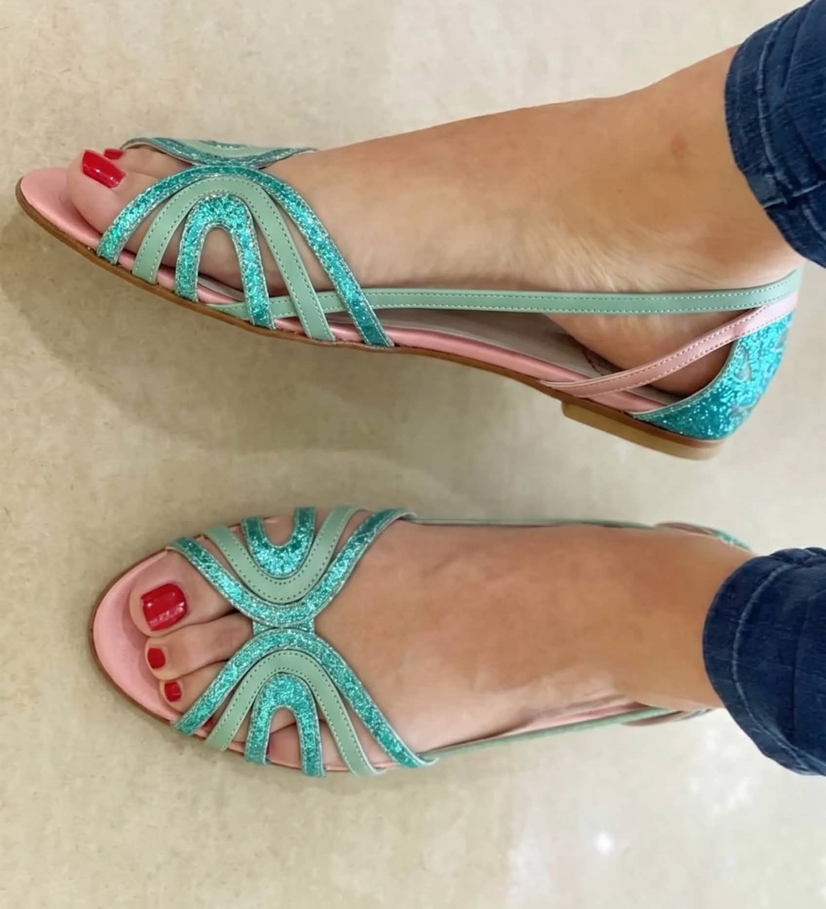 Gold Summer Sandals