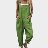 Comfortable printed dungarees