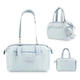 Multifunctional Quilted Baby Diaper Bag – Attractive Padded Tote Bag; Includes A Crossbody Strap
