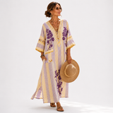 Floral Lilac Caftan