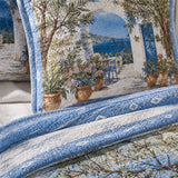 H.PAI Mediterranean Garden Quilted 3-Piece Bedding Set