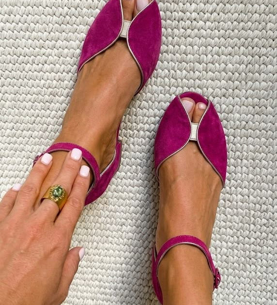 Elegant Sandals in Sage Color